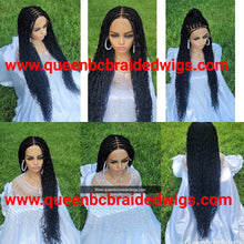 Load image into Gallery viewer, Ready to ship Lace fontal Boho box braids wig