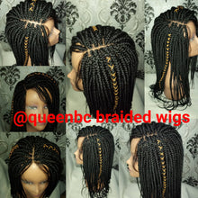 Load image into Gallery viewer, Senegalese box braids 2x4 closure Wig
