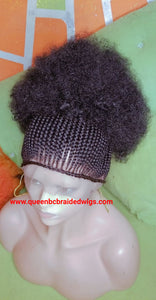 Ready to ship Updo cornrow with puff