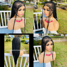 Load image into Gallery viewer, New Ready to ship 13x6 lace cornrow Wig