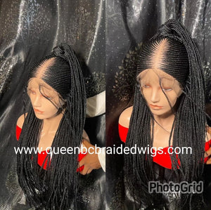 Ready to ship full lace center part wig