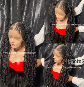 Ready to ship full lace two ponytail wig with baby hair
