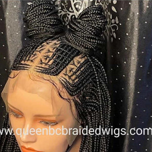 Ready to ship full lace cornrow wig