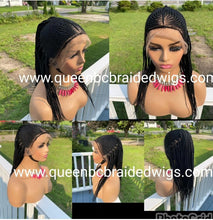 Load image into Gallery viewer, Ready to ship Tribal ponytail single braids full lace wig