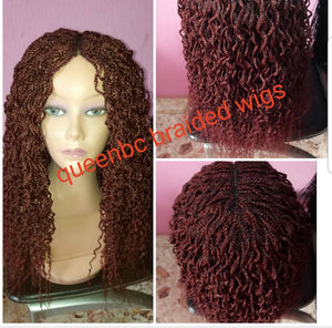 Curly box braids