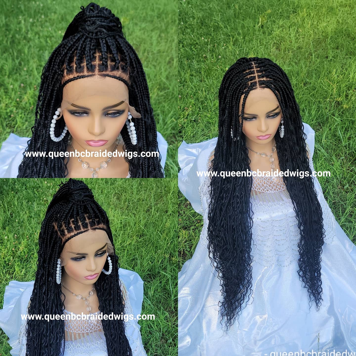 Boho box braids wig – Queenbc braided wigs