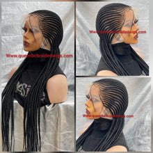 Load image into Gallery viewer, Ready to ship straight back cornrow wig