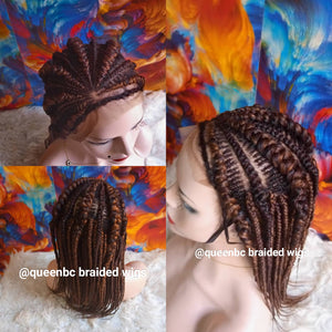 Tiny weave Cornrow Wig