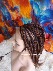 Tiny weave Cornrow Wig