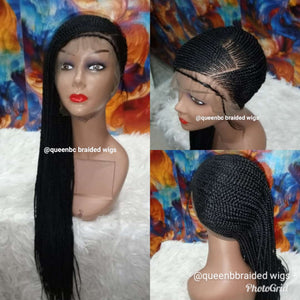 Lemonade  braids  lace Cornrow Wig