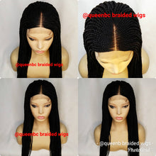 Load image into Gallery viewer, center part cornrow wig
