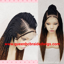 Load image into Gallery viewer, Cornrow middle braids wig