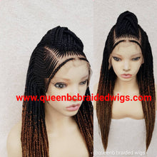 Load image into Gallery viewer, Cornrow middle braids wig
