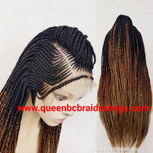 Load image into Gallery viewer, Cornrow middle braids wig