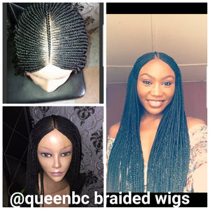 Fulani Tribal braids Cornrow Wig