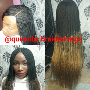 Two Tone Senegalese box braids Wig