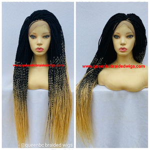 Full lace Medium twist braids wig