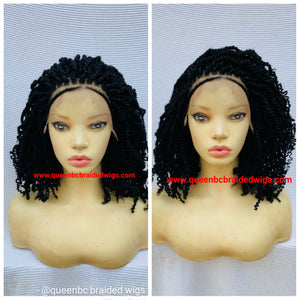 Kinky Twist lace frontal Wig