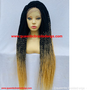 Full lace Medium twist braids wig