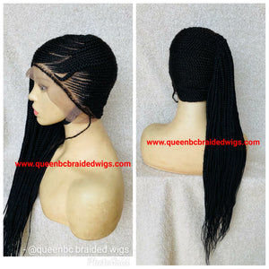 Lemonade braids style 6 Cornrow Wig