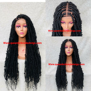 Distressed faux locs style 2 full lace Wig