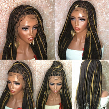 Load image into Gallery viewer, 13x6 lace frontal knotless braids wig