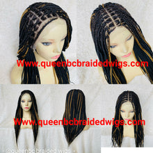 Load image into Gallery viewer, Custom made 13x6 lace front knotless braids wig