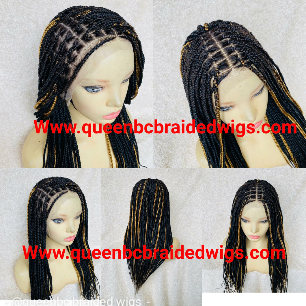 13x6 lace frontal knotless braids wig