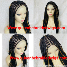 Load image into Gallery viewer, 13x6 lace frontal knotless braids wig