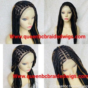 13x6 lace frontal knotless braids wig