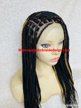 Load image into Gallery viewer, Custom made 13x6 lace front knotless braids wig