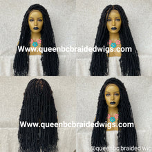 Load image into Gallery viewer, Distressed faux locs full lace Wig