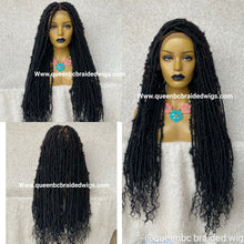 Load image into Gallery viewer, Distressed faux locs full lace Wig