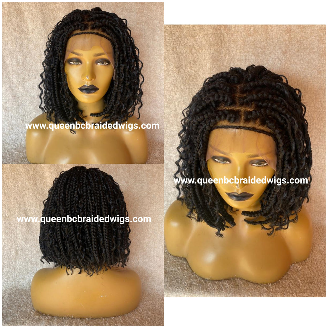 boho bob box braids wig