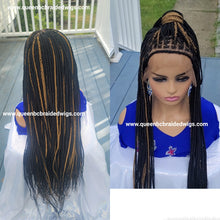 Load image into Gallery viewer, Lace front knotless braids wig