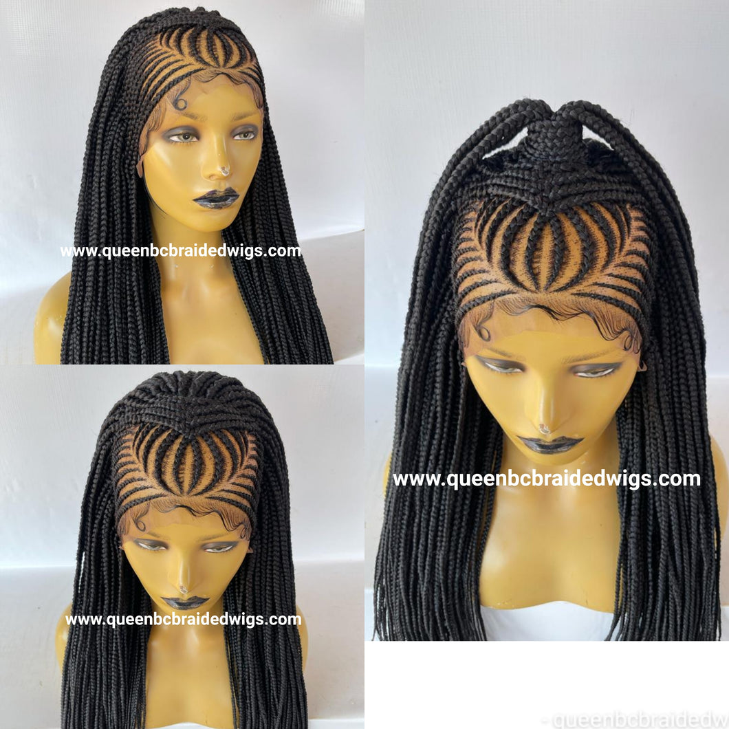 Cornrow braided wig
