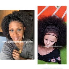 Load image into Gallery viewer, straight back cornrow with puff