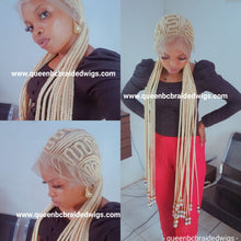 Load image into Gallery viewer, New Full lace zizag Cornrow Wig