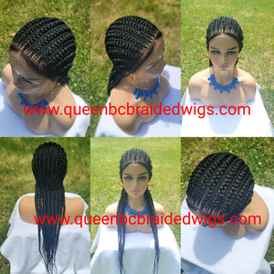 full lace straight back wig