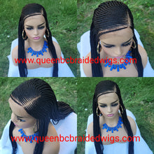 Load image into Gallery viewer, side part cornrow wig