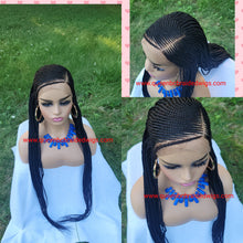 Load image into Gallery viewer, side part cornrow wig