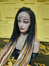 Load image into Gallery viewer, Ready to ship box braids multicolored Wig