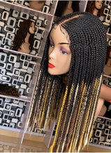 Load image into Gallery viewer, Center part Cornrow Wig