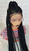 Load image into Gallery viewer, Stitch braids twist cornrow Wig