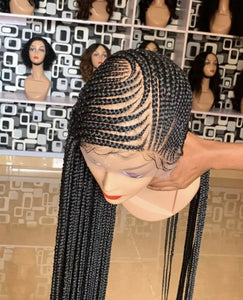 360 lace lemonade braids wig