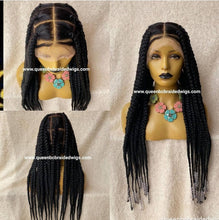 Load image into Gallery viewer, box braids with bead full lace wig