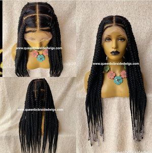 box braids with bead full lace wig