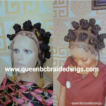 Load image into Gallery viewer, New Full lace Bantu knots wig