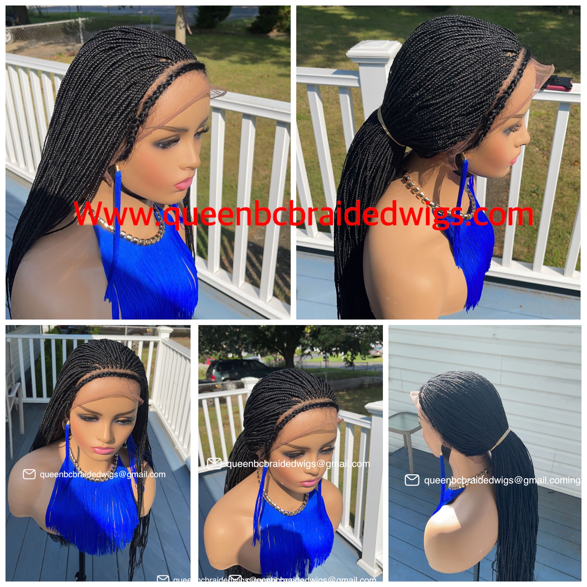 Ready to ship full lace box braids wig – Queenbc braided wigs