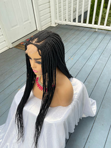 Ready to ship 4x4 lace two step Cornrow Wig